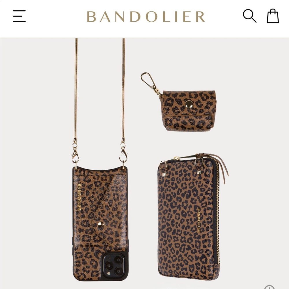 Bandolier Leopard Purse set